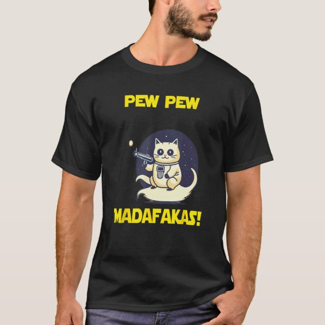 Camiseta Space Astronaut Pew Madafakas Birman Cat (Anverso)