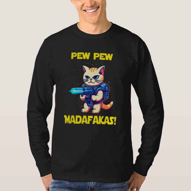 Camiseta Space Astronaut Pew Madafakas Birman Cat 1 (Anverso)