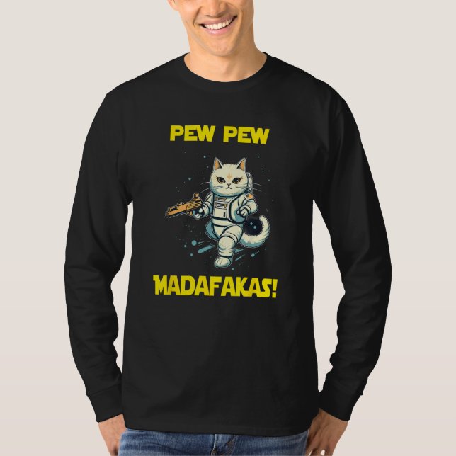 Camiseta Space Astronaut Pew Madafakas Birman Cat 2 (Anverso)