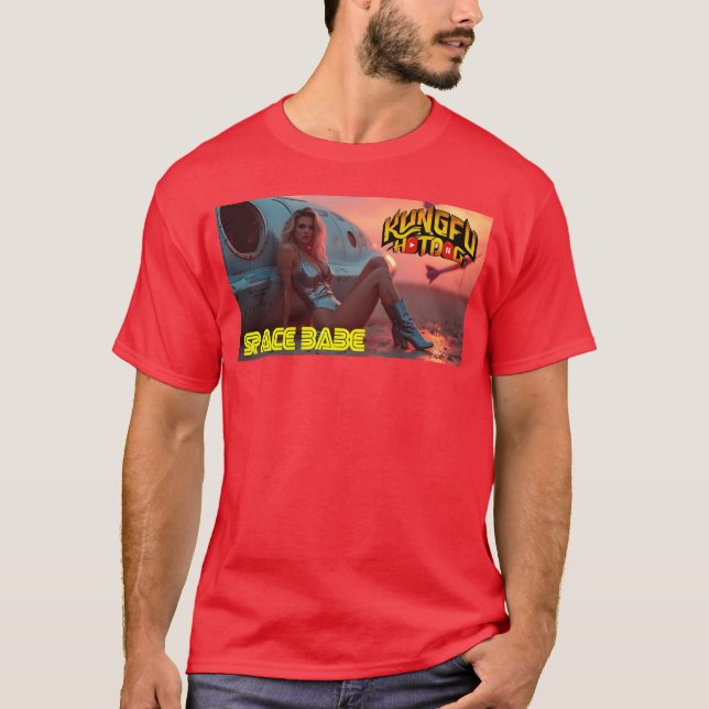 Camiseta SPACE BABE retro (Anverso)