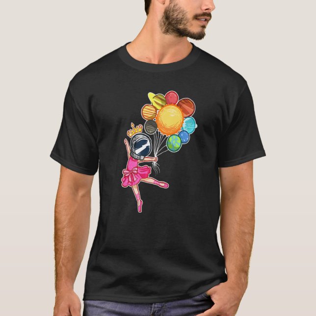 Camiseta Space Ballerina Astronaut  Ballet Dancer Planets (Anverso)
