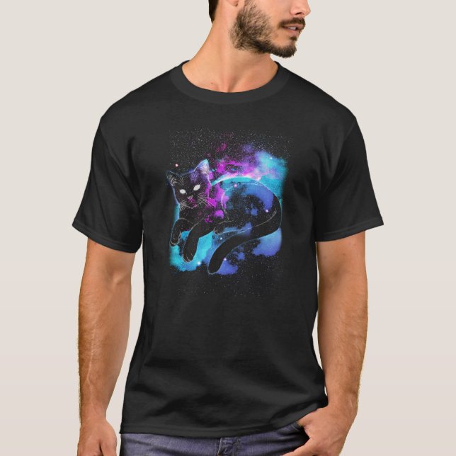 Camiseta Space cat (Anverso)