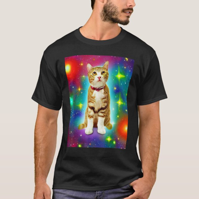 Camiseta Space Cat Kitty Kitten In Cat Style (Anverso)