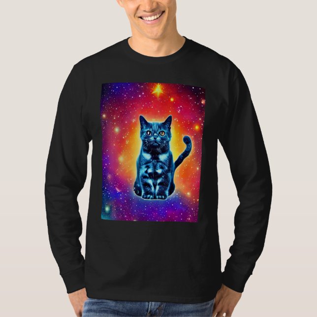 Camiseta Space Cat Kitty Kitten In Cat Style 1 (Anverso)