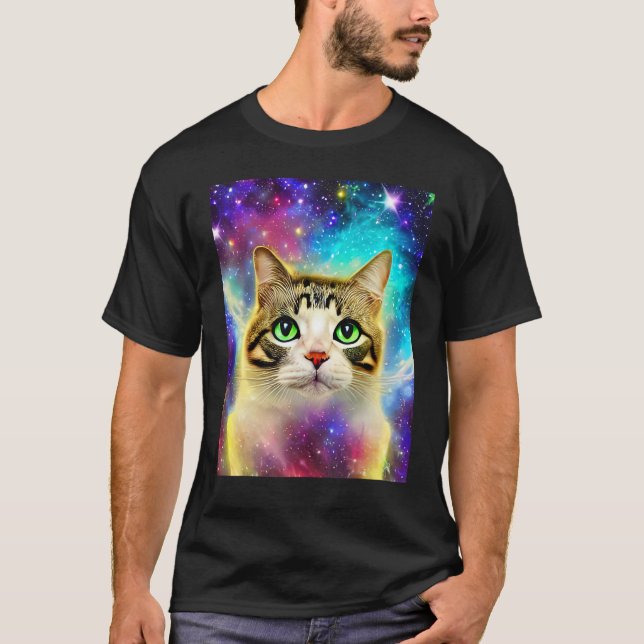 Camiseta Space Cat Kitty Kitten In Cat Style 10 (Anverso)