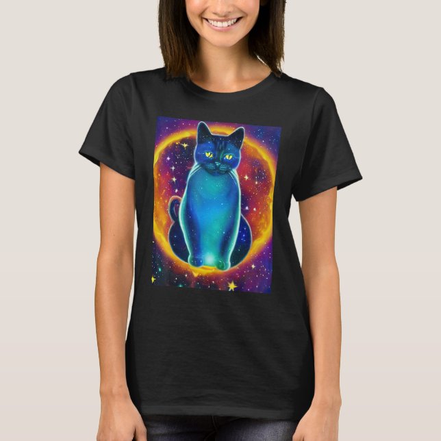 Camiseta Space Cat Kitty Kitten In Cat Style 5 (Anverso)