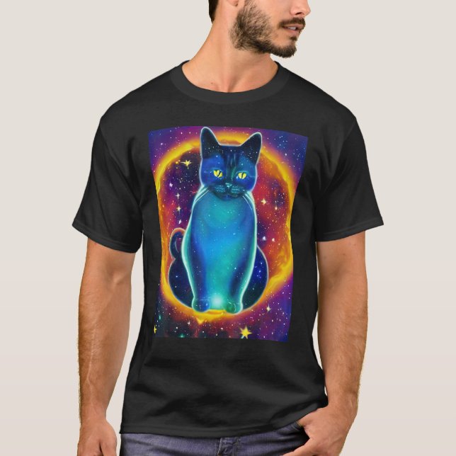 Camiseta Space Cat Kitty Kitten In Cat Style 5 (Anverso)