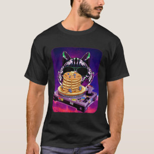 Camiseta Space Cat Remix DJ pancake Remix para galaxia de g