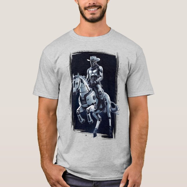 Camiseta Space Cowboy Sci-Fi Western (Anverso)