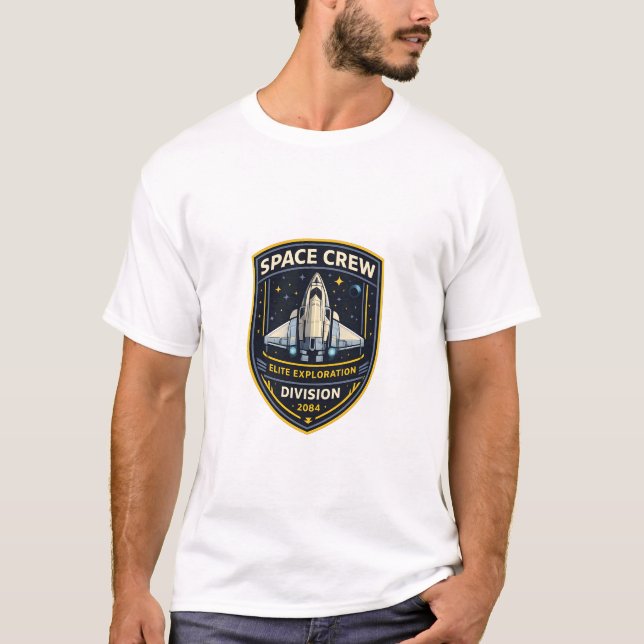 Camiseta Space Crew Exploration Division Men T-Shirt (Anverso)