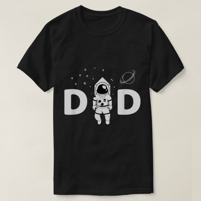 Camiseta Space Dad Astronaut Design (Diseño del anverso)