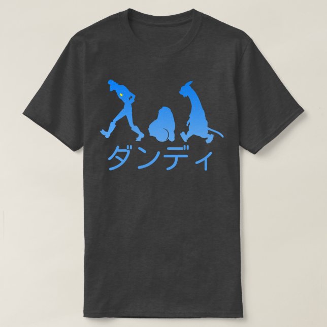Camiseta Space Dandy Silhouette Dandy Blue (Diseño del anverso)