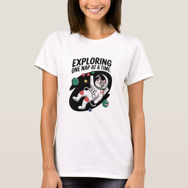 Camiseta Space Kitty Adventure (Anverso)