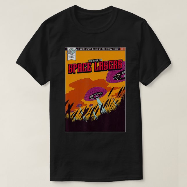 Camiseta Space Lasers 2020 Life es como un libro de histori (Diseño del anverso)