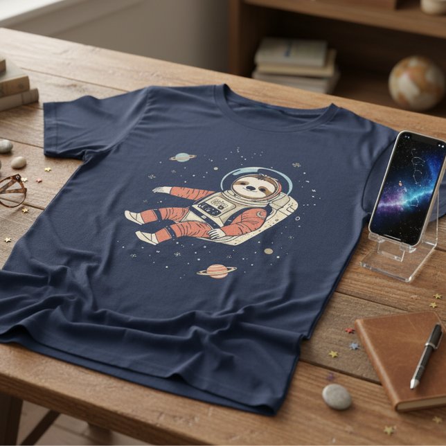 Camiseta Space Out Sloth — Cute Astronaut Sloth (Subido por el creador)
