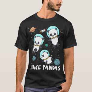 Camiseta Space Pandas Funny Astronauta Planeta Tee de Viaje
