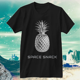 Camiseta Space Snack Piña Plateada