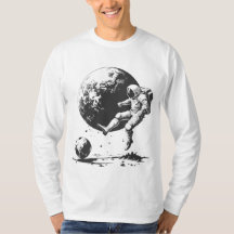 space soccer t-shirt