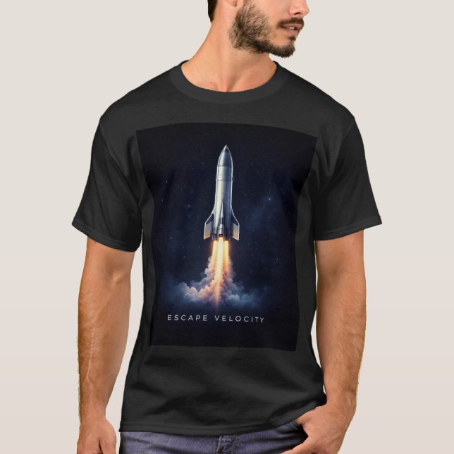 Camiseta Space T-Shirt with Inspirational Quote (Anverso)