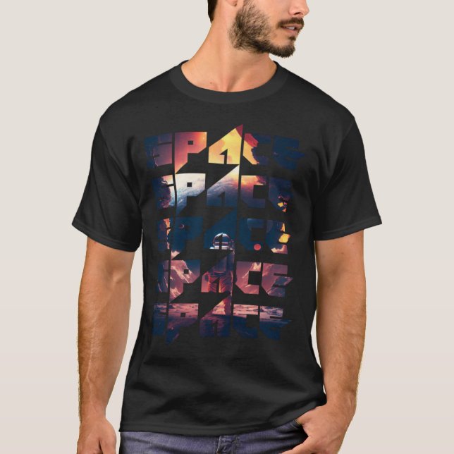 Camiseta Space Text Solar System Galactic Astro Space Enthu (Anverso)