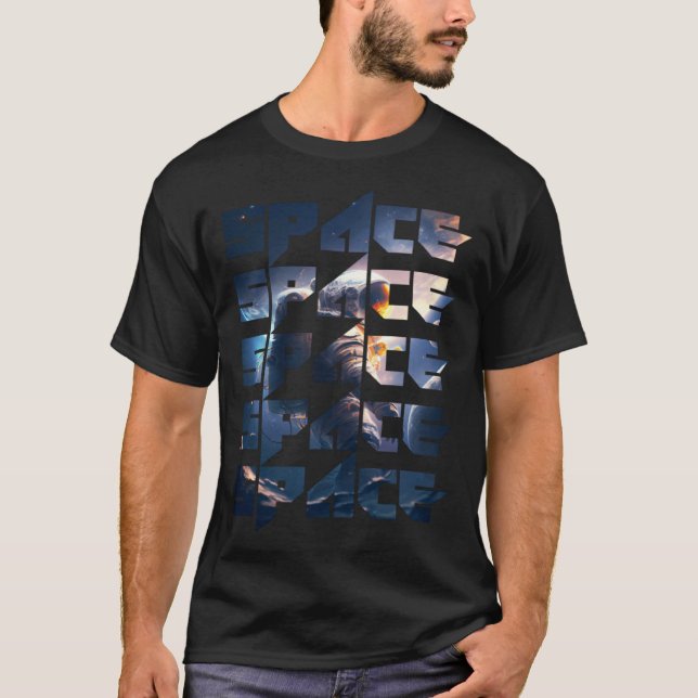 Camiseta Space Text Solar System Galactic Astro Space Enthu (Anverso)