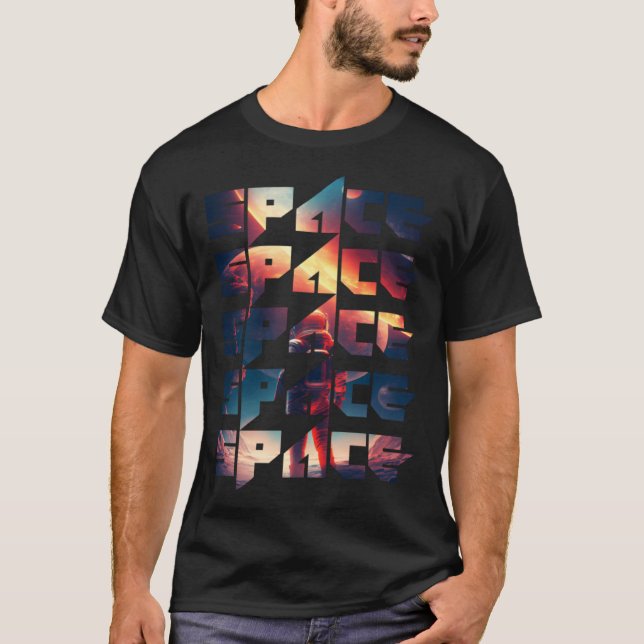 Camiseta Space Text Solar System Galactic Astro Space Enthu (Anverso)
