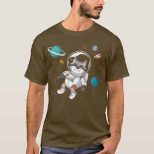 Camiseta Space Travel Trash Panda Animal Universe Raccoon A