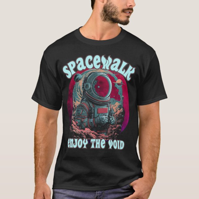 Camiseta SPACE WALK disfruta del vacío (Anverso)