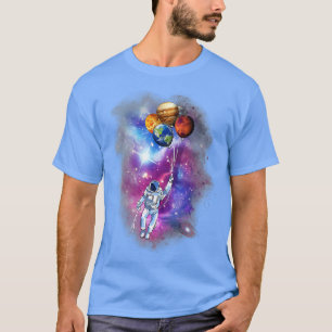 Camiseta Spaceman Planet Balloon Galaxia Espacio Ultraterre