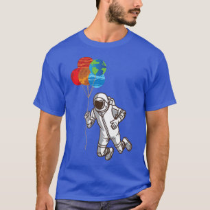 Camiseta Spaceman With Planets In Hand Funny Astronaut