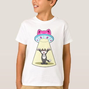 Camiseta Spaceship Cat