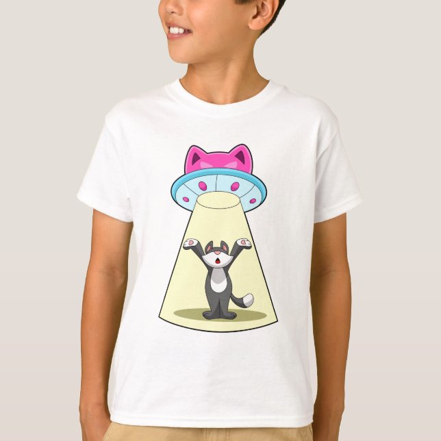 Camiseta Spaceship Cat (Anverso)