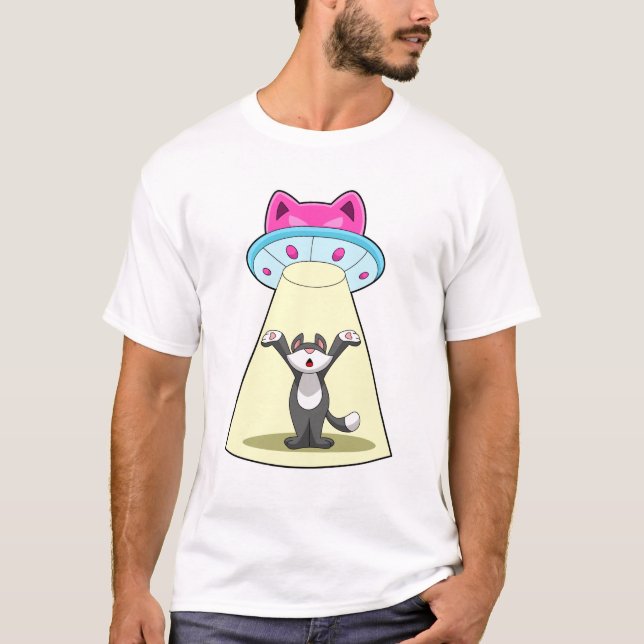 Camiseta Spaceship Cat (Anverso)