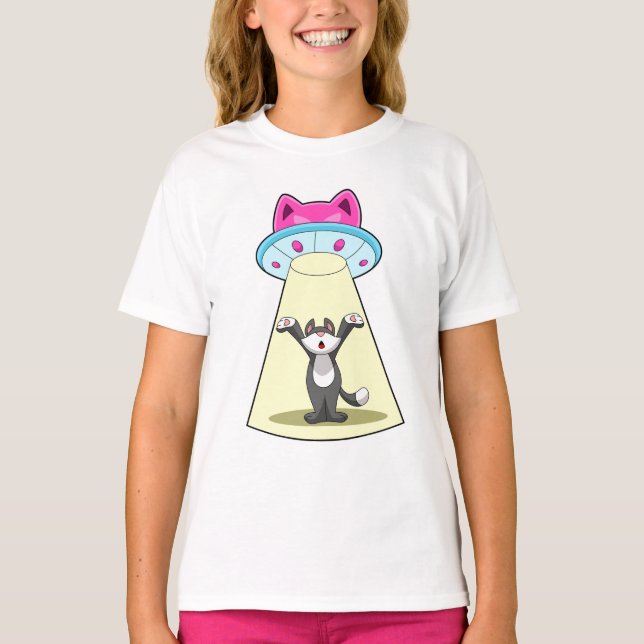 Camiseta Spaceship Cat (Anverso)