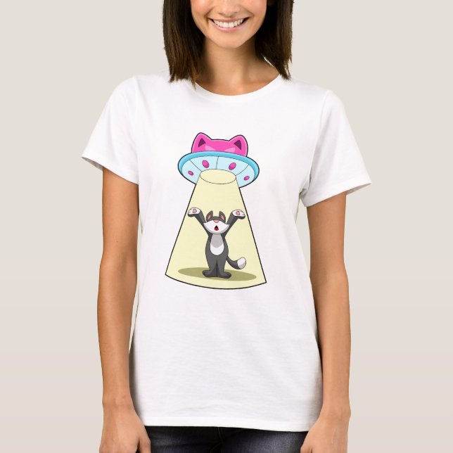 Camiseta Spaceship Cat (Anverso)