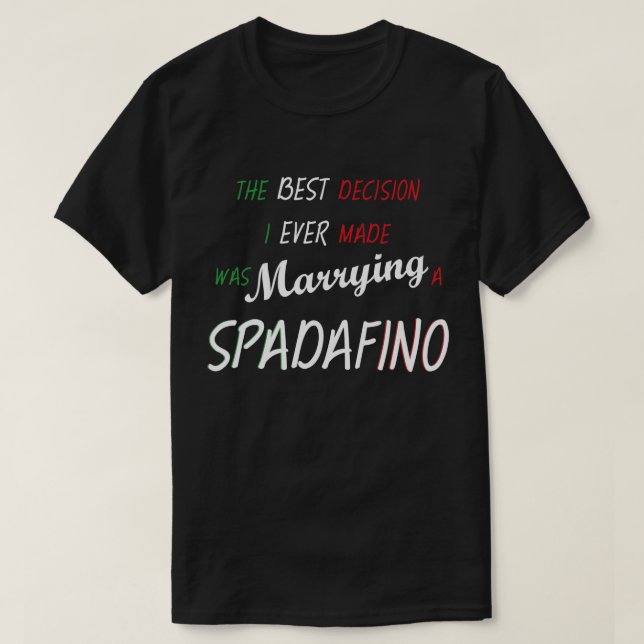Camiseta SPADAFINO: Mejor decisión (Diseño del anverso)