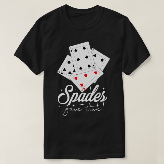 Camiseta Spades Card Game Time  (Diseño del anverso)