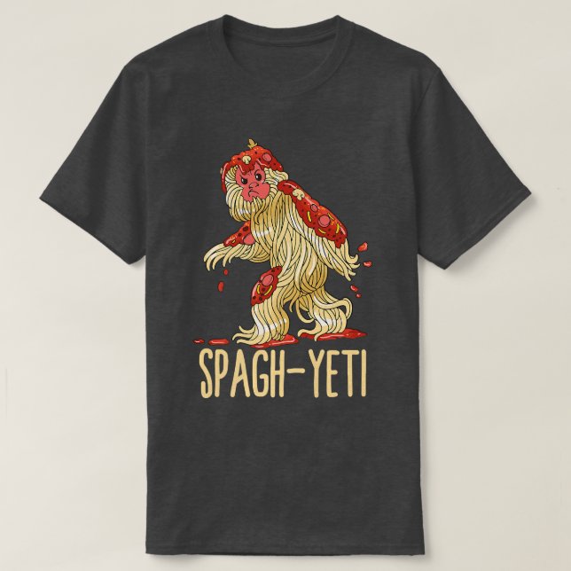 Camiseta Spag-Yeti Spaghetti Spagyeti Funny Ramen Noodle Pa (Diseño del anverso)