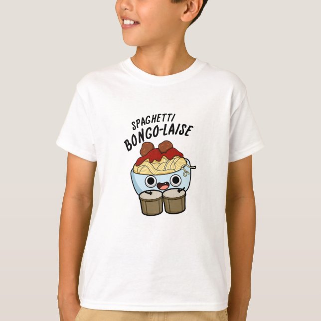 Camiseta Spaghetti Bongolaise Funny Food Pun (Anverso)