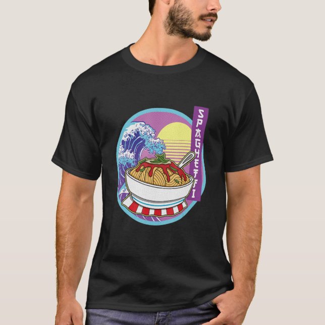 Camiseta Spaghetti Italia Cocina italiana Noodles Vacacione (Anverso)