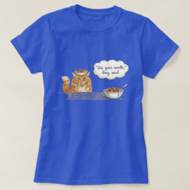 Camiseta Spaghetti Kitty, Orange, T-Shirt