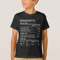 Spaghetti Nutrition Hechos Graciosos Día de Acción