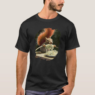 Camiseta Spaghetti Pasta Funny Squirrel Ita