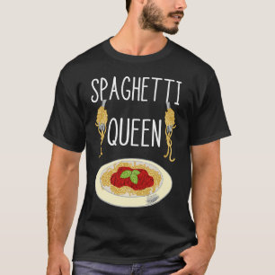 Camiseta Spaghetti Queen Pasta Noodles Reina Chef italiano