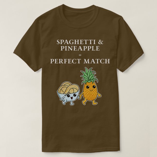 Camiseta Spaghetti y Pineapple Perfect Match Hawai (Diseño del anverso)