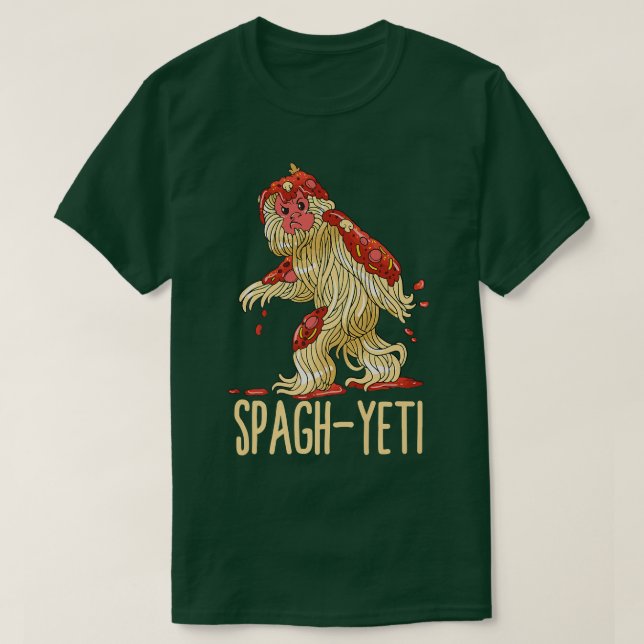 Camiseta SpagYeti Spaghetti Spagyeti Funny Ramen Noodle Pas (Diseño del anverso)