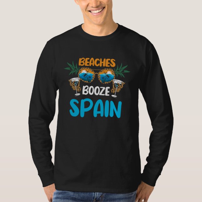 Camiseta Spain Beaches Vacation Party Matching (Anverso)