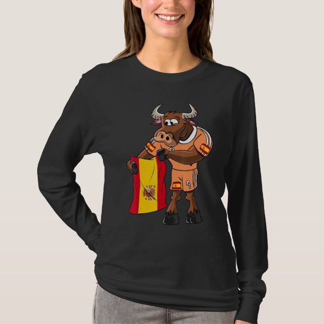Camiseta Spain fan bull (Anverso)