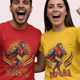 Camiseta Spain Football Lion Hero National Pride Action Art