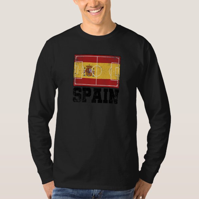 Camiseta Spain Soccer Field Country Flag Espana Spanish Pri (Anverso)
